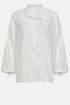 Âme antwerp gala striped oversized shirt off white silver